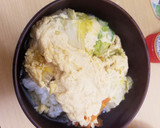 白菜と人参のたまごとじ作り方15写真