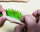 ささみと大葉のロールカツ~梅肉ソース~作り方4写真
