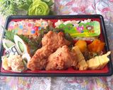 4月4日 蜂蜜味噌チキン 玄米弁当作り方8写真