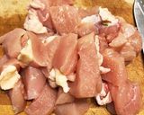 鶏胸肉のしょう油バター炒め作り方1写真