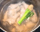 [薬膳粥]はと麦と緑豆の鶏粥作り方2写真