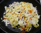 簡単！ふわたま・焼うどん☆梅胡麻風味作り方5写真