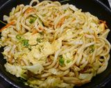 簡単！ふわたま・焼うどん☆梅胡麻風味作り方8写真