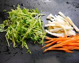 レンジで簡単！豆苗竹輪のチーズ和え作り方1写真