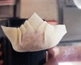味付き！豚肉とネギのワンタン作り方8写真