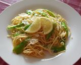絹さやレモン・パスタ作り方3写真