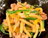ほんとは豚肉、青椒肉絲作り方5写真