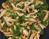 シンプル大好き♥鶏胸肉とピーマン青椒肉絲作り方10写真