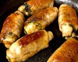 豚薄切り肉&とろろ昆布のクルクル焼き作り方4写真