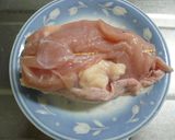 鶏肉のネギチーズくるりん巻き作り方3写真