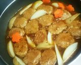 桜満開煮込みハンバーグ作り方13写真