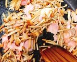 ブラウンえのきとベーコンのバター醬油炒め作り方5写真
