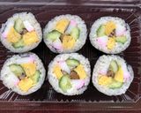 巻きずし・ご飯の量少なめよ作り方15写真
