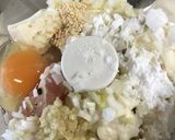 鶏胸肉と豆腐 の 月見つくね バーグ作り方3写真
