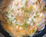 簡単ちくわの卵とじ丼作り方3写真