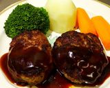 昆布粉末が隠し味の手作りハンバーグ作り方12写真