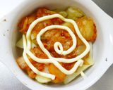 レンジ５分！新じゃが☆キムチマヨチーズ作り方5写真