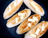 フライパンで笹かまぼこのチーズ挟み焼き作り方7写真