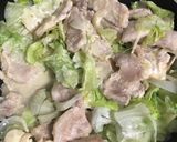 節約うまっ！豚レタスのマヨポン炒め♪作り方4写真