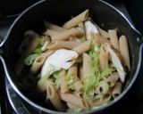 柚子胡椒風味！ペンネの和風クリームソース作り方3写真