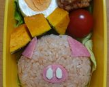 キャラ弁♥️ぶた作り方3写真