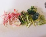 ベビーホタテの炒め物作り方1写真
