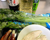 簡単☆三つ葉とささみの和え物作り方1写真