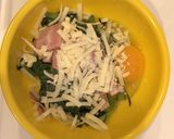 春菊の卵チーズ焼き作り方2写真