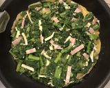 春菊の卵チーズ焼き作り方3写真