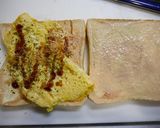簡単！サンドイッチ☆お好み焼き風作り方2写真