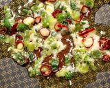 冷たい蕎麦でオクラのペペロンチーノ作り方1写真
