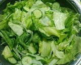 ゴマ風味しっとりササミのミックスサラダ作り方1写真