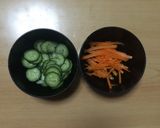 超簡単☆珍しい見た目きれい友禅和え作り方4写真
