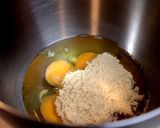 シュクレでふわふわ軽いココアスポンジ作り方1写真