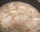 生姜焼きのたれで 大根とひき肉のとろ煮作り方5写真