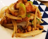 節約一品☆もやしとちくわの納豆炒め作り方9写真