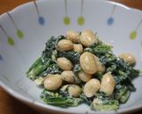 ほうれん草・大豆のマヨネーズ和え♪作り方4写真