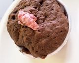 レンジで作る！桜香るチョコマフィン作り方4写真