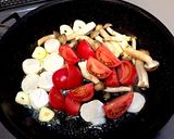 とまととほたてのパスタ作り方4写真