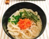 牛乳で簡単！明太子カルボナーラ風うどん作り方5写真