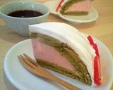 苺と抹茶のレアチーズ*ズコット♡作り方15写真