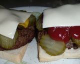 食パンで、ダブルチーズバーガー作り方7写真