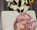 鶏肉と茄子・パプリカの簡単コンソメ炒め♪作り方1写真