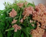 簡単☆低糖質☆無限水菜のレモンサラダ作り方1写真