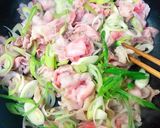 フライパン1つで簡単♡ねぎ塩風肉豆腐作り方3写真