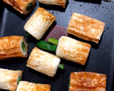 ちくわにいんげん詰めて炒め焼肉のタレ味作り方1写真