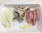 【スキレット活用】ナポリタン作り方1写真