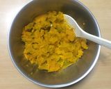超簡単☆カレー風味が旨いかぼちゃサラダ作り方4写真