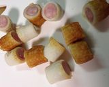 おつまみ♡ちくわウインナー作り方4写真