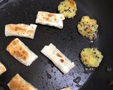 さつまいもチーズの餃子の皮包み焼き作り方7写真